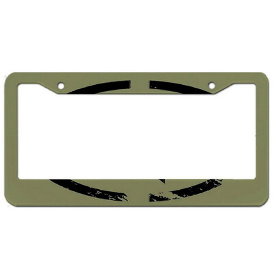 Ghost alumīnija birku rāmji Premium numura zīmju rāmji Ciets rūsas necaurlaidīgs turētājs priekšējām un aizmugurējām automašīnas etiķetēm ar skrūvējamiem vāciņiem