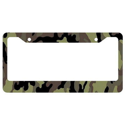 Ghost alumīnija birku rāmji Premium numura zīmju rāmji Ciets rūsas necaurlaidīgs turētājs priekšējām un aizmugurējām automašīnas etiķetēm ar skrūvējamiem vāciņiem