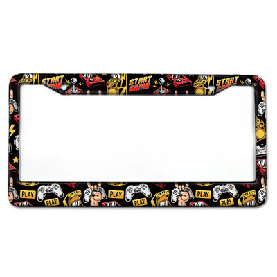 Spēļu sērija Alumīnija sakausējums ASV automašīnu numura zīmes rāmja vāks Auto piederums ūdensizturīgs numura zīmju turētājs Automašīnas apdare