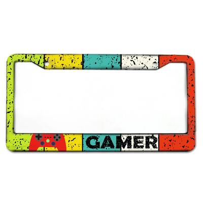 Spēļu sērija Alumīnija sakausējums ASV automašīnu numura zīmes rāmja vāks Auto piederums ūdensizturīgs numura zīmju turētājs Automašīnas apdare