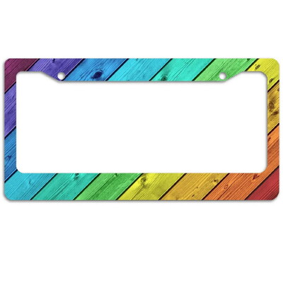 Ziedi Alumīnija birku rāmji Premium numura zīmju rāmji Ciets rūsas necaurlaidīgs turētājs priekšējām un aizmugurējām automašīnas etiķetēm ar skrūvējamiem vāciņiem