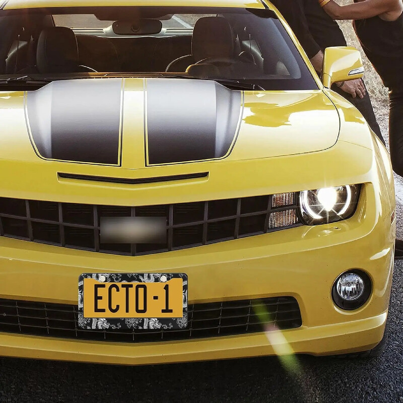 Cool Dragon japāņu stila numura zīmju rāmji 2 gab. Automašīnas numura zīmju turētājs ar skrūvējamo vāciņu komplekta dekorāciju ASV transportlīdzekļiem