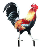 Akrilinės gaidžio statulos dekoras – tikrovišką gyvenimą primenanti dvipusė sodo statula akrilo vištienos kiemo meno skulptūra kiemui