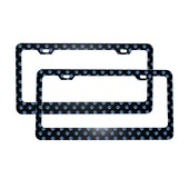 Zvaigžņotās ķepas numura zīmju rāmji, pielāgoti ziedu suņi, dzīvnieki, 2 iepakojumi, dekoratīvs automašīnas numura zīmju turētājs 6,3 x 12,3 collas