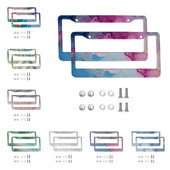 marble American Car 12" x 6" Laser Cut Chrome FLicense Plate Frames- Αξεσουάρ διακόσμησης αυτοκινήτου/φορτηγού/SUV αυτοκινήτου