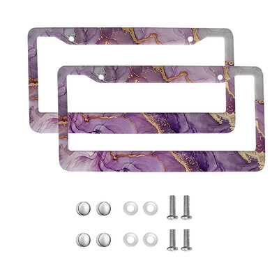 marble American Car 12" x 6" Laser Cut Chrome FLicense Plate Frames- Αξεσουάρ διακόσμησης αυτοκινήτου/φορτηγού/SUV αυτοκινήτου