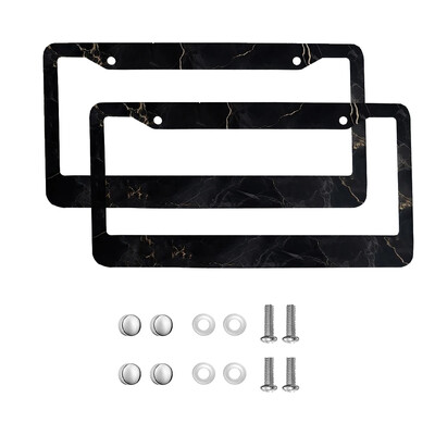 marble American Car 12" x 6" Laser Cut Chrome FLicense Plate Frames- Αξεσουάρ διακόσμησης αυτοκινήτου/φορτηγού/SUV αυτοκινήτου