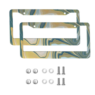 marble American Car 12" x 6" Laser Cut Chrome FLicense Plate Frames- Αξεσουάρ διακόσμησης αυτοκινήτου/φορτηγού/SUV αυτοκινήτου