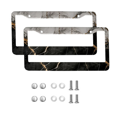 marble American Car 12" x 6" Laser Cut Chrome FLicense Plate Frames- Αξεσουάρ διακόσμησης αυτοκινήτου/φορτηγού/SUV αυτοκινήτου