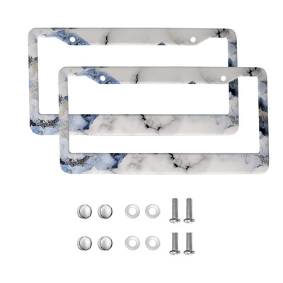 marble American Car 12" x 6" Laser Cut Chrome FLicense Plate Frames- Αξεσουάρ διακόσμησης αυτοκινήτου/φορτηγού/SUV αυτοκινήτου
