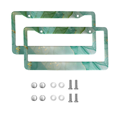 marble American Car 12" x 6" Laser Cut Chrome FLicense Plate Frames- Αξεσουάρ διακόσμησης αυτοκινήτου/φορτηγού/SUV αυτοκινήτου