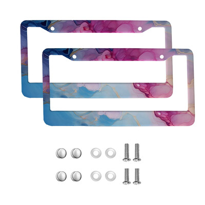 marble American Car 12" x 6" Laser Cut Chrome FLicense Plate Frames- Αξεσουάρ διακόσμησης αυτοκινήτου/φορτηγού/SUV αυτοκινήτου