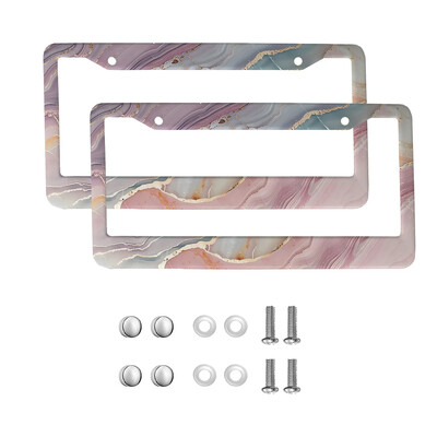 marble American Car 12" x 6" Laser Cut Chrome FLicense Plate Frames- Αξεσουάρ διακόσμησης αυτοκινήτου/φορτηγού/SUV αυτοκινήτου