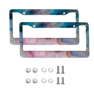 marble American Car 12" x 6" Laser Cut Chrome FLicense Plate Frames- Αξεσουάρ διακόσμησης αυτοκινήτου/φορτηγού/SUV αυτοκινήτου