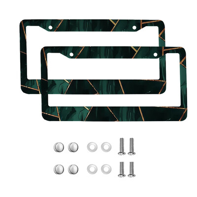 marble American Car 12" x 6" Laser Cut Chrome FLicense Plate Frames- Αξεσουάρ διακόσμησης αυτοκινήτου/φορτηγού/SUV αυτοκινήτου