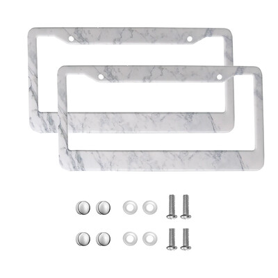 marble American Car 12" x 6" Laser Cut Chrome FLicense Plate Frames- Αξεσουάρ διακόσμησης αυτοκινήτου/φορτηγού/SUV αυτοκινήτου