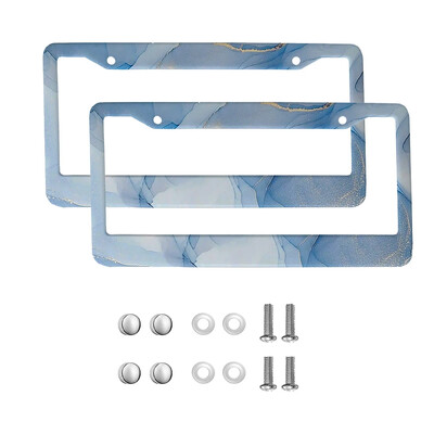 marble American Car 12" x 6" Laser Cut Chrome FLicense Plate Frames- Αξεσουάρ διακόσμησης αυτοκινήτου/φορτηγού/SUV αυτοκινήτου