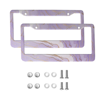 marble American Car 12" x 6" Laser Cut Chrome FLicense Plate Frames- Αξεσουάρ διακόσμησης αυτοκινήτου/φορτηγού/SUV αυτοκινήτου