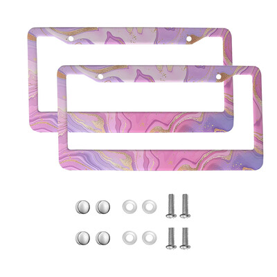 marble American Car 12" x 6" Laser Cut Chrome FLicense Plate Frames- Αξεσουάρ διακόσμησης αυτοκινήτου/φορτηγού/SUV αυτοκινήτου