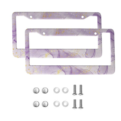 marble American Car 12" x 6" Laser Cut Chrome FLicense Plate Frames- Αξεσουάρ διακόσμησης αυτοκινήτου/φορτηγού/SUV αυτοκινήτου