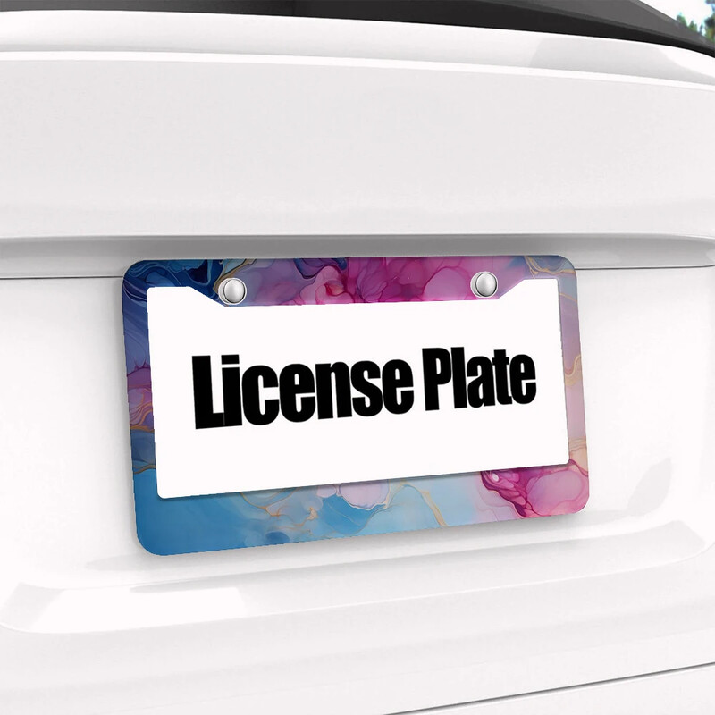 marble American Car 12" x 6" Laser Cut Chrome FLicense Plate Frames- Αξεσουάρ διακόσμησης αυτοκινήτου/φορτηγού/SUV αυτοκινήτου