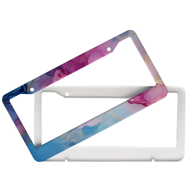 marble American Car 12" x 6" Laser Cut Chrome FLicense Plate Frames- Αξεσουάρ διακόσμησης αυτοκινήτου/φορτηγού/SUV αυτοκινήτου