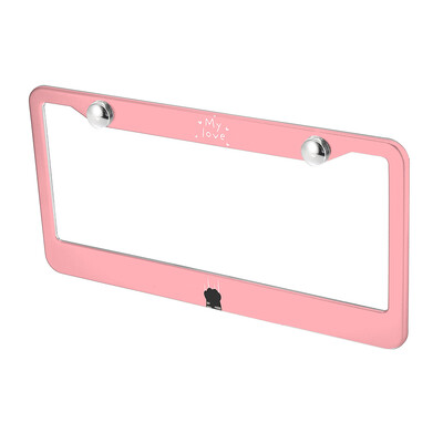 Amerikāņu specifikācijas numura zīmes rāmis Dzīvnieku pēdu raksts alumīnija sakausējuma numura zīmes rāmis rūpnīcas tiešā pārdošana DIY