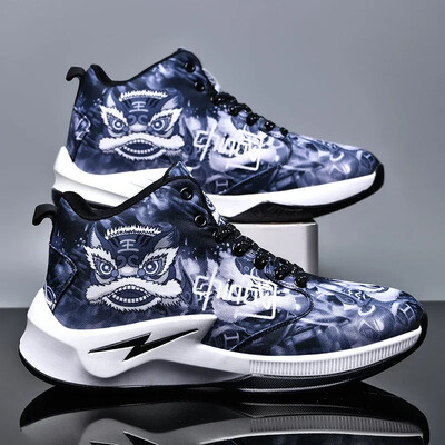 Vīriešu basketbola apavi Augstas augšdaļas ikdienas treniņu basketbola zābaki 2024. gada jauni āra sporta tenisa apavi vīriešiem