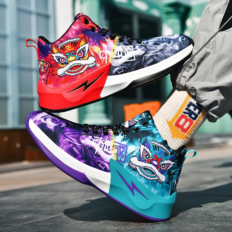 Vīriešu basketbola apavi Augstas augšdaļas ikdienas treniņu basketbola zābaki 2024. gada jauni āra sporta tenisa apavi vīriešiem