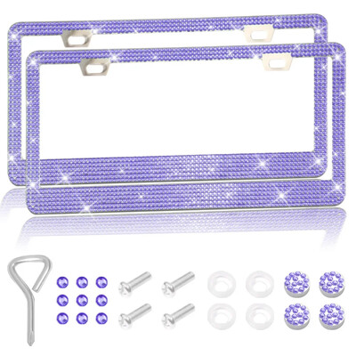 Worldmuma Motorcycle 31*16cm Bling Crystal numura zīmes rāmis sievietēm Rhinestone motocikla numura zīmes rāmja vāka turētājs