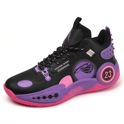 Vīriešu basketbola apavi āra treniņiem, augstas augšdaļas nodilumizturīgi, ērti sporta apavi vīriešiem Basketbola zābaki