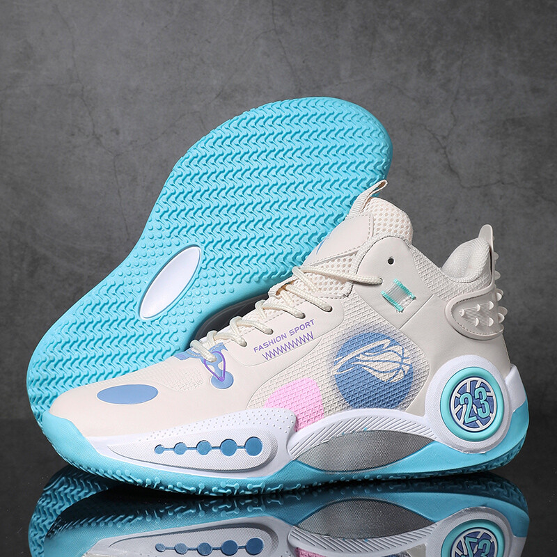 Vīriešu basketbola apavi āra treniņiem, augstas augšdaļas nodilumizturīgi, ērti sporta apavi vīriešiem Basketbola zābaki