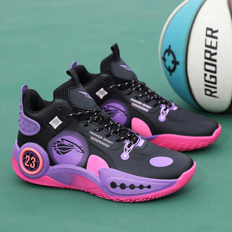 Vīriešu basketbola apavi āra treniņiem, augstas augšdaļas nodilumizturīgi, ērti sporta apavi vīriešiem Basketbola zābaki