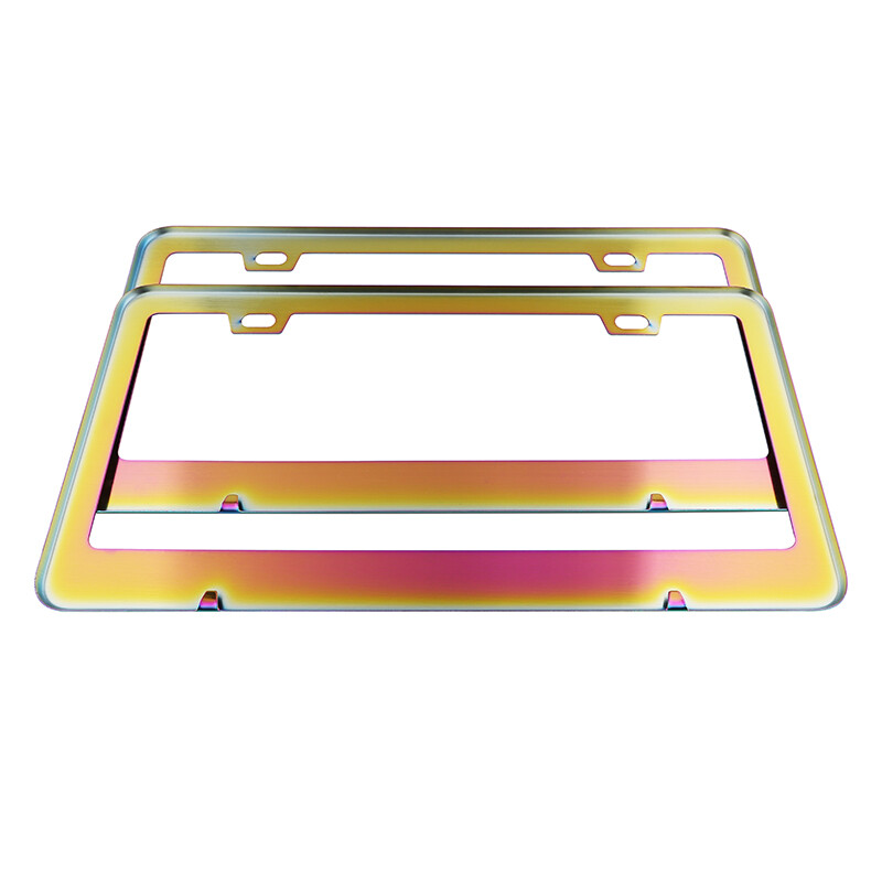 Amerikas standarta vispārējais numura zīmes rāmis Krāsains nerūsējošā tērauda modificēts numura zīmes rāmis automašīnas automašīnas numura rāmis