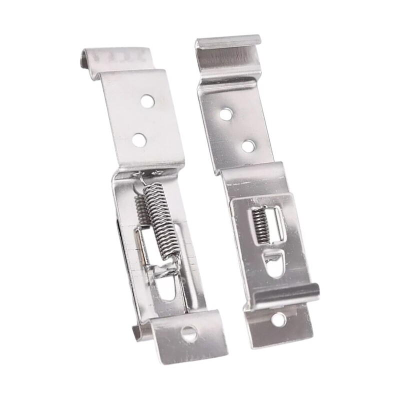 2 gab Taisnstūrveida automašīnas numura zīme ar atsperu nerūsējošā tērauda kronšteinu automašīnām rāmja turētāja skavas piekabes numura zīmes skavas