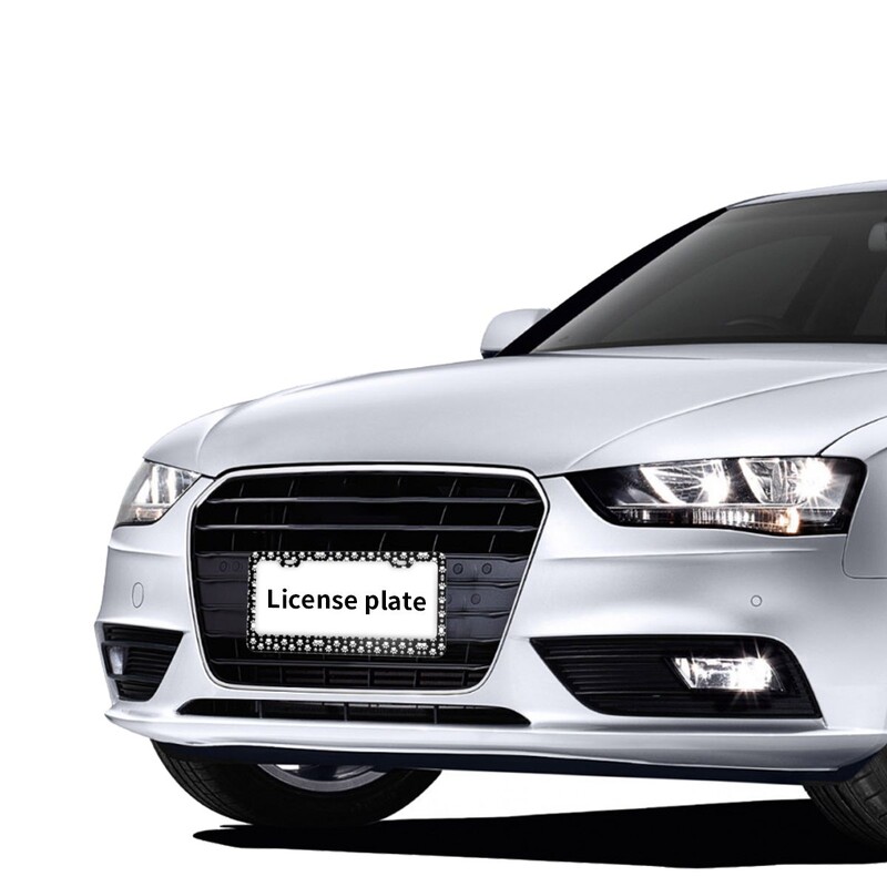 Puppy Pretty Paw Pattern Πλαίσιο πινακίδας κυκλοφορίας Dog Paws Prints Pet 2 ΤΕΜ Διακοσμητική βάση πινακίδας αυτοκινήτου 6,3x12,3 ιντσών