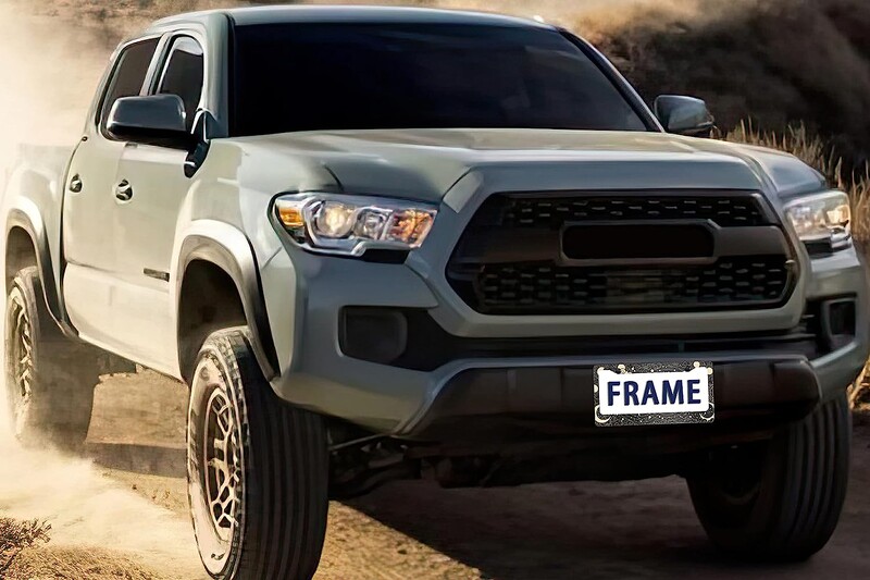 Κουφώματα πινακίδας κυκλοφορίας Moon Sun για Διακοσμητική ετικέτα αυτοκινήτου από αλουμίνιο με 2 τρύπες και βίδες καπάκια Πλαίσιο πινακίδας αυτοκινήτου για ΗΠΑ Καναδάς