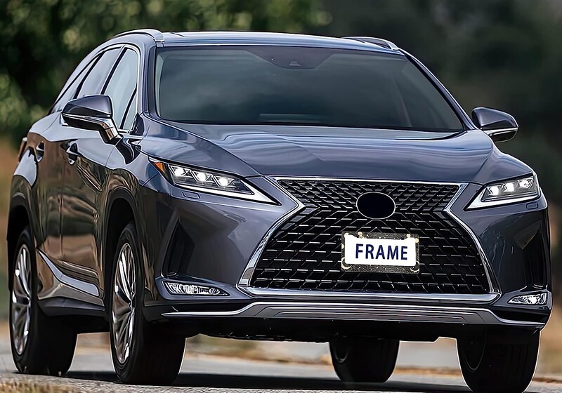 Κουφώματα πινακίδας κυκλοφορίας Moon Sun για Διακοσμητική ετικέτα αυτοκινήτου από αλουμίνιο με 2 τρύπες και βίδες καπάκια Πλαίσιο πινακίδας αυτοκινήτου για ΗΠΑ Καναδάς