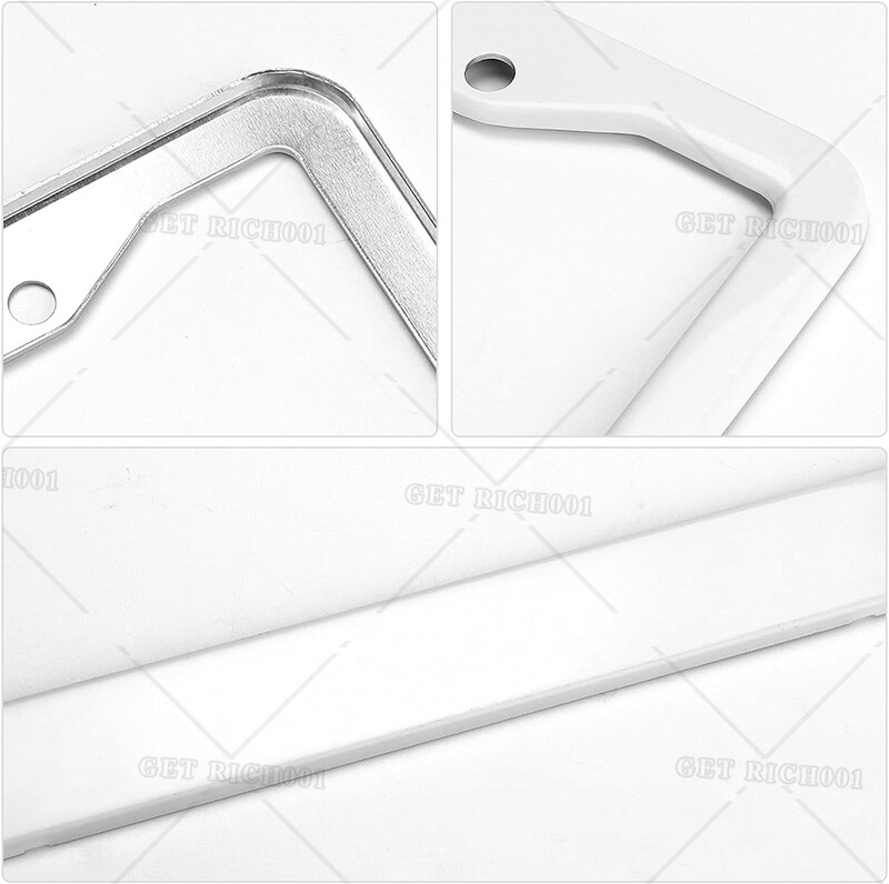 Candy Sweet Pink Christmas 2 Holes Κουφώματα πινακίδας κυκλοφορίας αλουμινίου 2 τμχ Στερεά ανθεκτικά στη σκουριά Merry Xmas Standard Πλαίσιο πινακίδας αυτοκινήτου ΗΠΑ