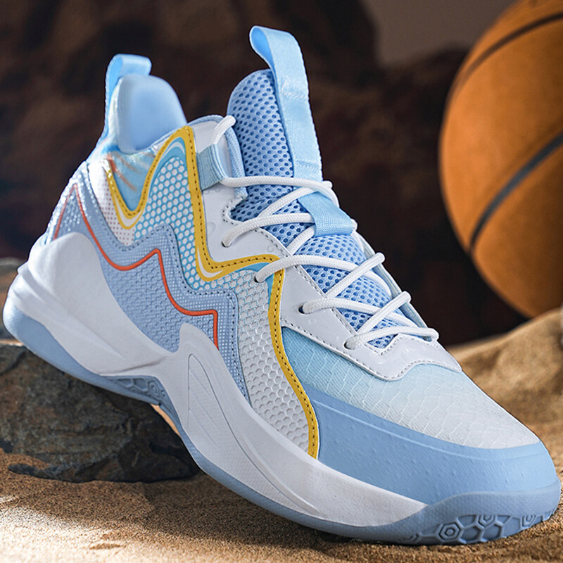 Basketbola apavi Vīriešu Vasaras Ērti Moderni Sporta Apavi Elpojoši Augstums Palielinoši Ikdienas pastaigu apavi vīriešiem