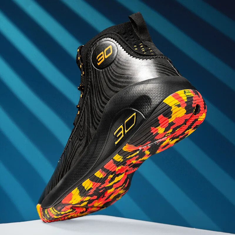 Vasaras basketbola apavi Vīriešu augstas augšdaļas Youth Warriors bērnu bumbu apavi Ādas augšējie balti ikdienas sporta apavi studentiem