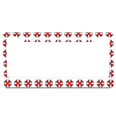 Roses alumīnija birku rāmji Premium numura zīmju rāmji Ciets, rūsu necaurlaidīgs turētājs priekšējām un aizmugurējām automašīnas etiķetēm ar skrūvējamiem vāciņiem