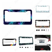 Blue Dragonfly Πλαίσιο πινακίδας Ακουαρέλα Ζώο Κουφώματα Αυτοκινήτων, Πινακίδες Πινακίδας Κάτοχος Έργα τέχνης Όμορφη Πινακίδα Αλουμινίου