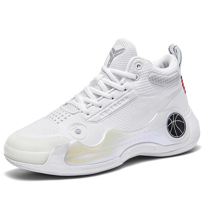 Lynjacye All White WD10 vīriešu basketbola apavi amortizatori, viegli elpojoši, stabili, profesionālas, elastīgas vīriešu kedas