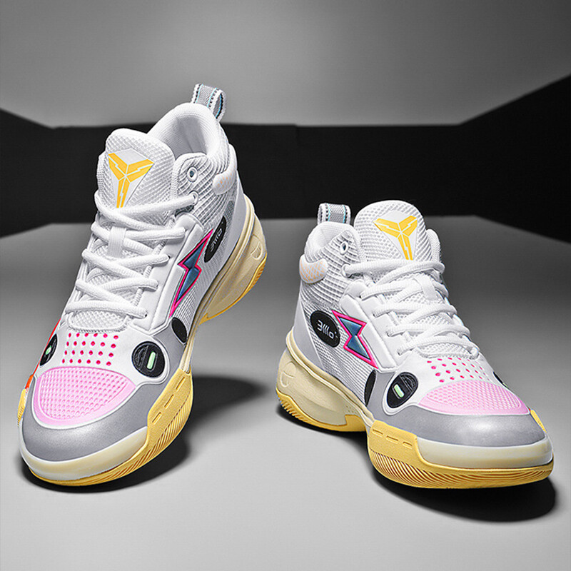 Lynjacye potpuno bijele WD10 muške košarkaške tenisice, lagane, prozračne, stabilne, fleksibilne muške tenisice