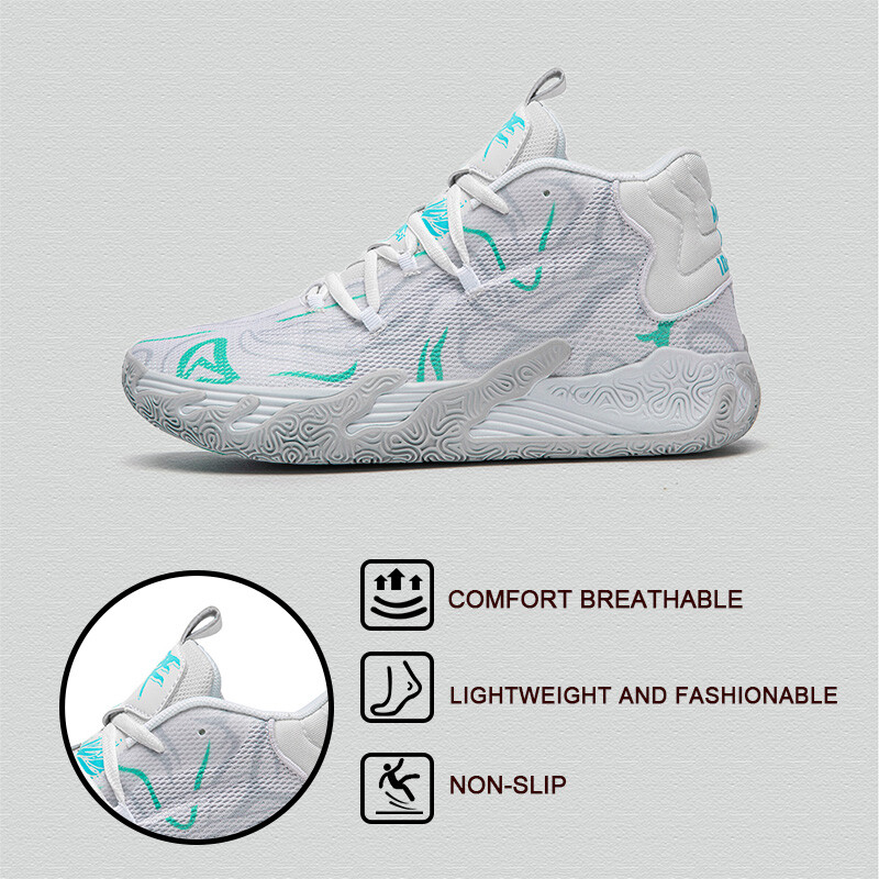 Basketbola apavi elpojoši komfortabli sporta apavi treniņi Sportiski sieviešu basketbola apavi vīriešu apavi ar bezmaksas piegādi