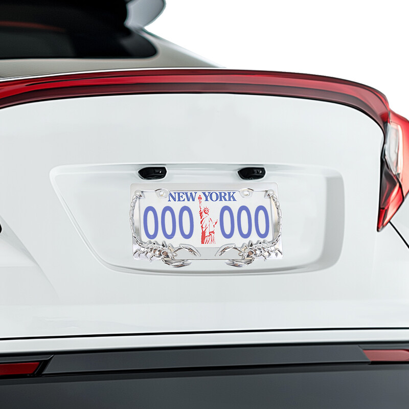 Πλαίσιο πινακίδας μοτοσικλέτας Chrome Scorpion Συμβατό με Harley Davidson