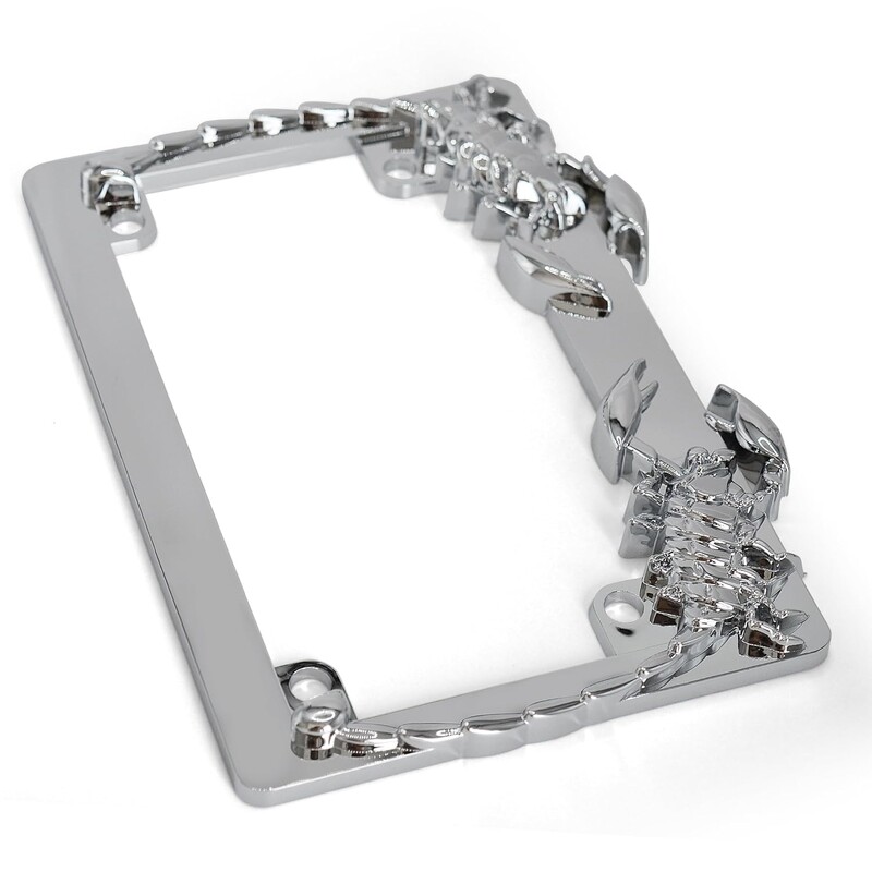 Πλαίσιο πινακίδας μοτοσικλέτας Chrome Scorpion Συμβατό με Harley Davidson