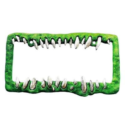 Πλαίσιο πινακίδας αυτοκινήτου Horror Δόντια Στήριγμα πινακίδας κυκλοφορίας Αναλώσιμα αυτοκινήτου Εμπρός και πίσω πινακίδα κυκλοφορίας Εξωτερικά αξεσουάρ