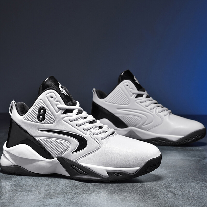 Ανδρικά παπούτσια μπάσκετ Φθινοπωρινό δερμάτινο λουράκι Hot Selling Αθλητικά που απορροφούν τους κραδασμούς που αυξάνουν το ύψος Casual μπότες μπάσκετ για άνδρες